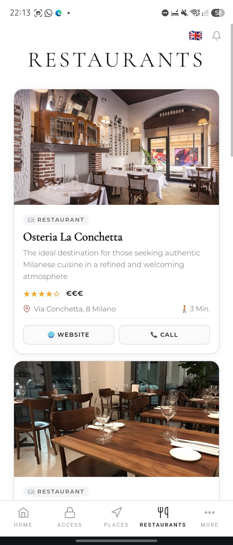 Restaurant guide and local tips